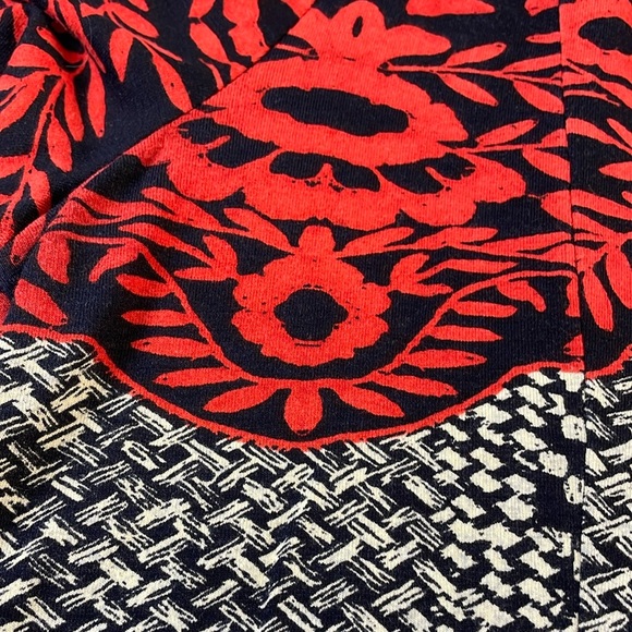 Soft Surroundings Womens Calistoga Shirt Size S Mixed Pattern Collared V-Neck - Picture 4 of 16